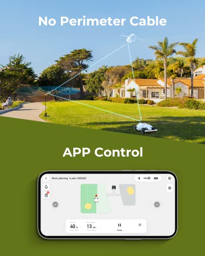 MAMMOTION LUBA AWD 5000, No Perimeter Wire Robotic Lawn Mower for 1.25 Acre Lawn 75% Slope, APP Control with Virtual Boundaries, All-Wheel Drive, Multi-Zone Management, Omni Wheel Version